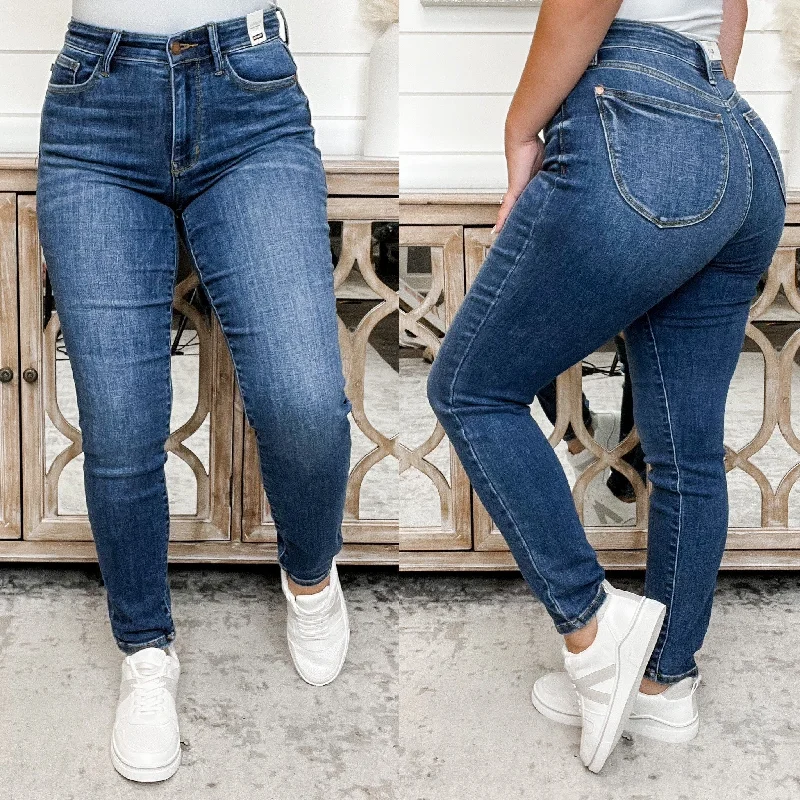 Judy Blue Lindsey "Butt Lifting" High Rise Slim Straight Leg Jeans