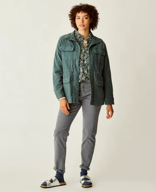 Women's Opal Utility Jacket - Slate Women's reversible jackets