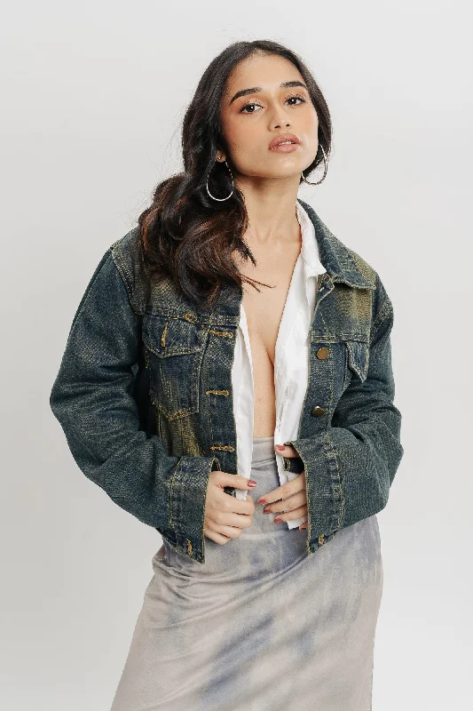 Vintage Denim Jacket Women's military-style jackets