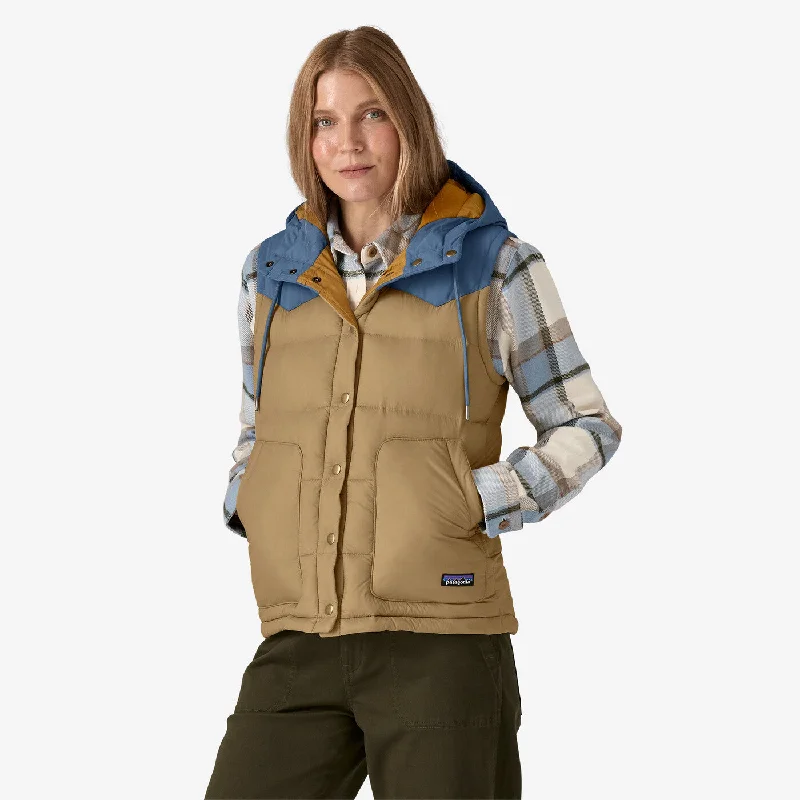 Women's Bivy Hooded Vest - Classic Tan Women's business casual jackets