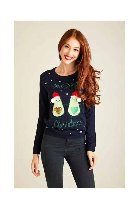 Avocado Christmas Jumper Women's UV protection jackets