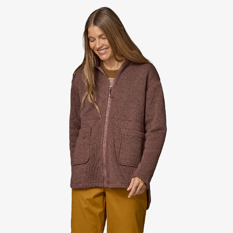 Women's Better Sweater Oversized Fleece Coat - Dulse Mauve Women's luxury jackets