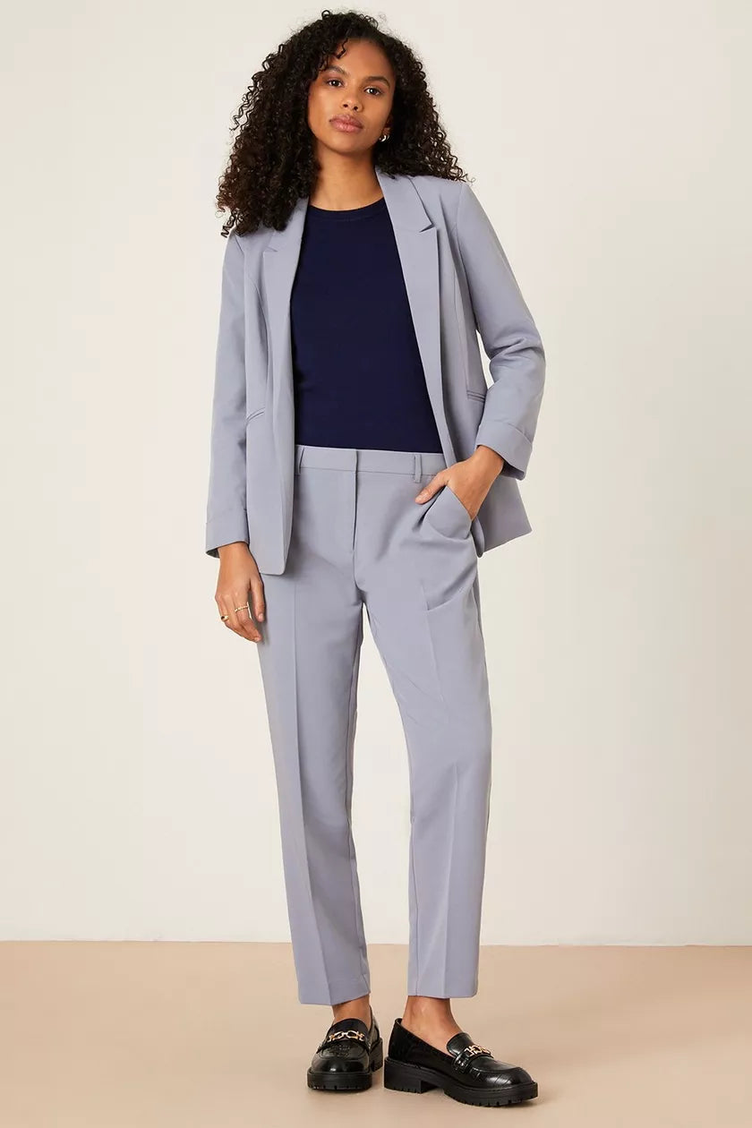 Turn Back Blazer Suit And Ankle Grazer Set Women's all-season jackets