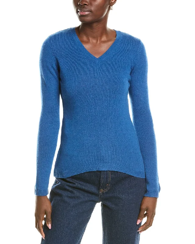 Forte Cashmere V-Neck Cashmere Sweater Cotton sweaters