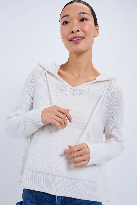 Ivory Grayson Cashmere Hoodie Fleece sweaters