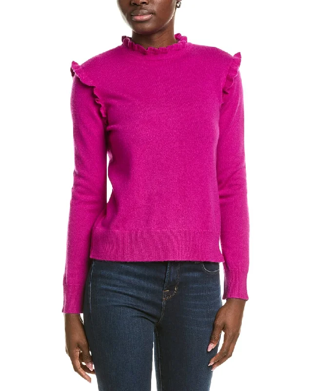 tyler böe Ruffle Cashmere Sweater Wrinkle-resistant sweaters