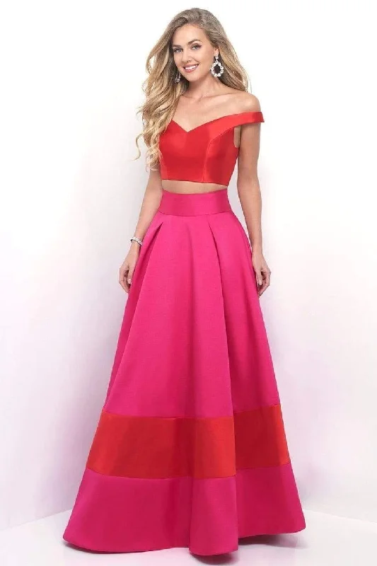 Blush by Alexia Designs - 5620 Vibrant Off-Shoulder Sleek A-Line Gown Bodycon party dresses