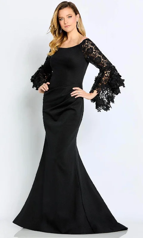 Cameron Blake CB104 - Laced Long-Sleeved Formal Gown Winter party dresses