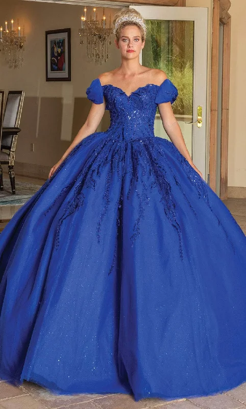 Dancing Queen 1780 - Bow Accented Off Shoulder Ballgown Graduation party dresses