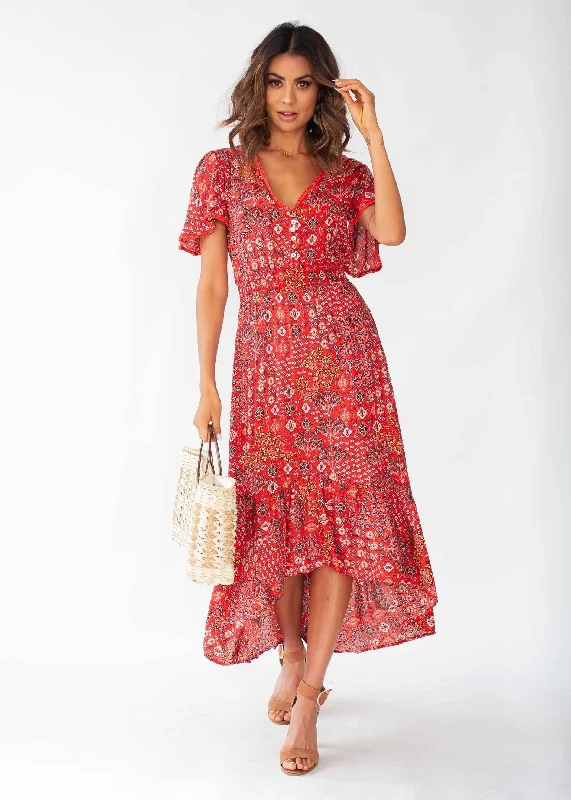 California Valley Midi Dress - Fiesta Discounted midi dresses