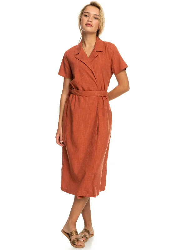 Womens Alright Dear Midi Wrap Dress Best midi dresses for date night