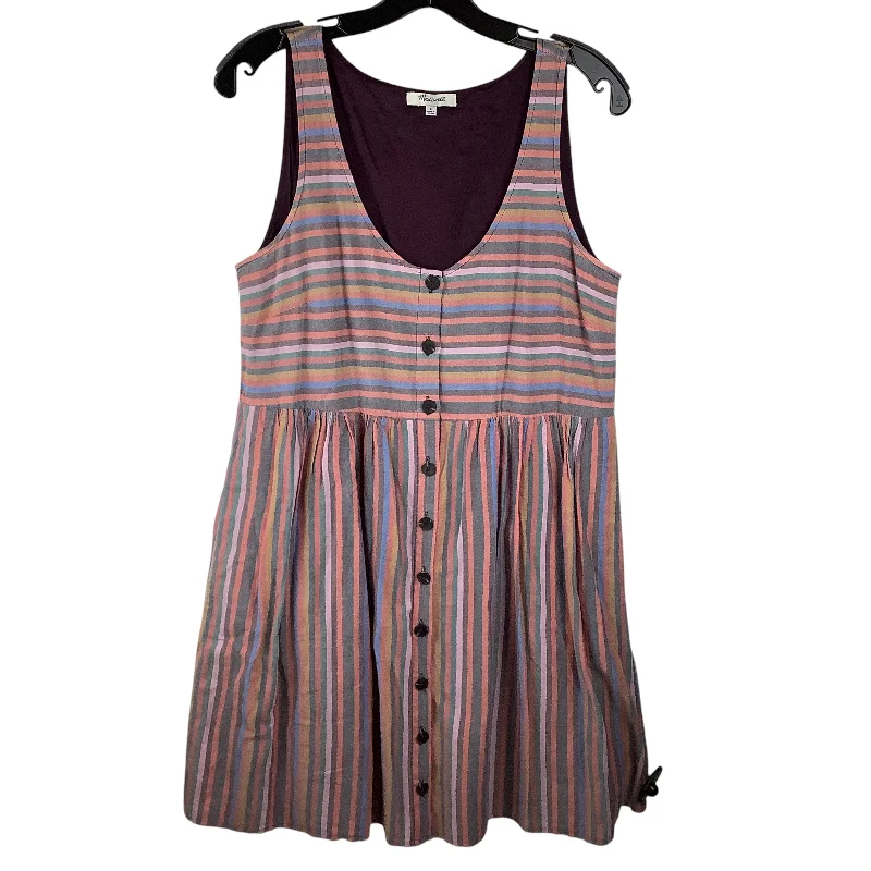 Dress Casual Short By Madewell In Striped Pattern, Size: S A-line Denim Skirt