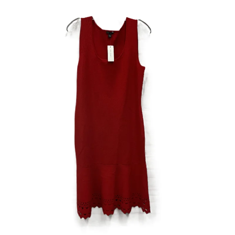 Dress Casual Midi By Ann Taylor In Red, Size: M Midi Skirt Trendy