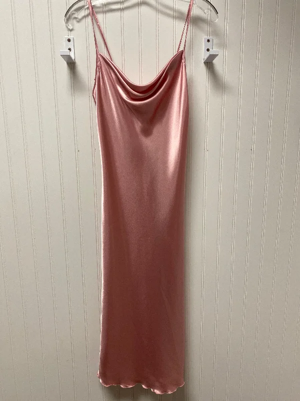 Dress Party Midi By Bebe In Pink, Size: Xs Chic Midi Skirt