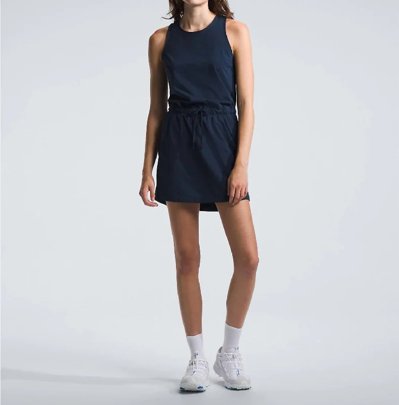 Adventure Dress In Summit Navy Cotton unclassified dresses