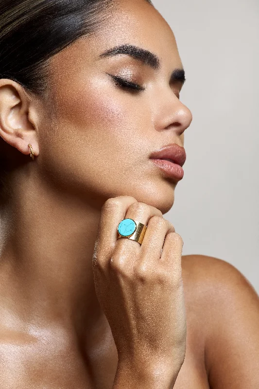 Amanti | Turquoise Adjustable Statement Ring Boho unclassified dresses