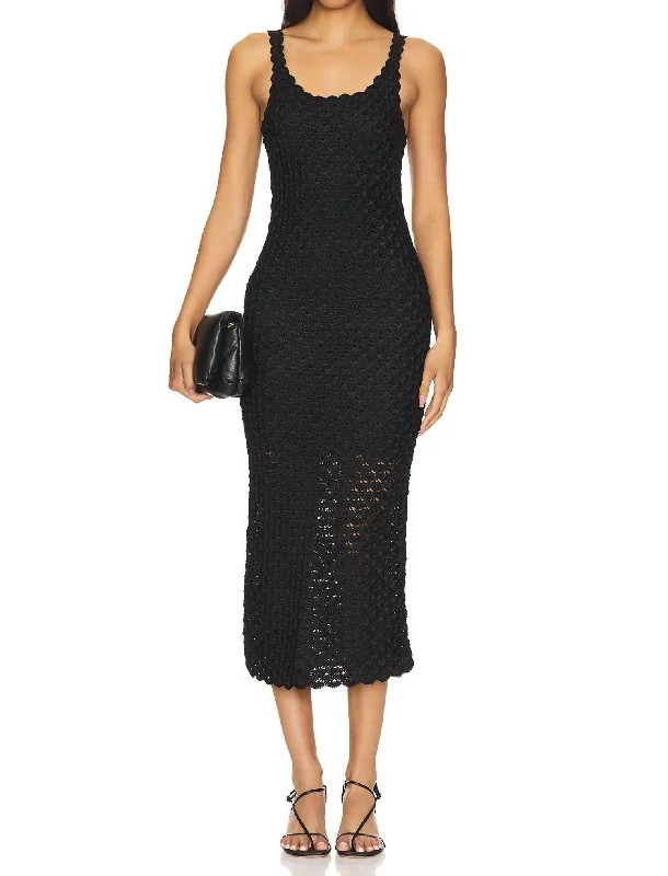 Bray Luster Crochet Dress In Black Lounge unclassified dresses