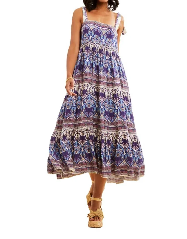 Brinley Dress In Delilah Border Print Satin unclassified dresses