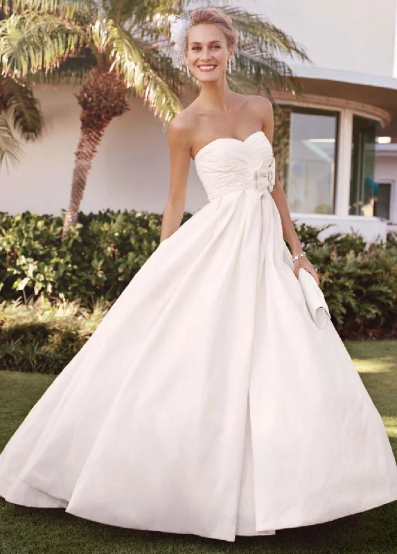 David's Bridal Strapless Shantung Taffeta Sweetheart Ball Gown St Silk unclassified dresses