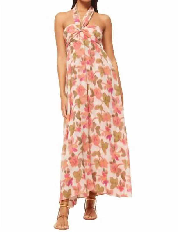 Emine Dress In Sonoran Flora Chiffon Club unclassified dresses