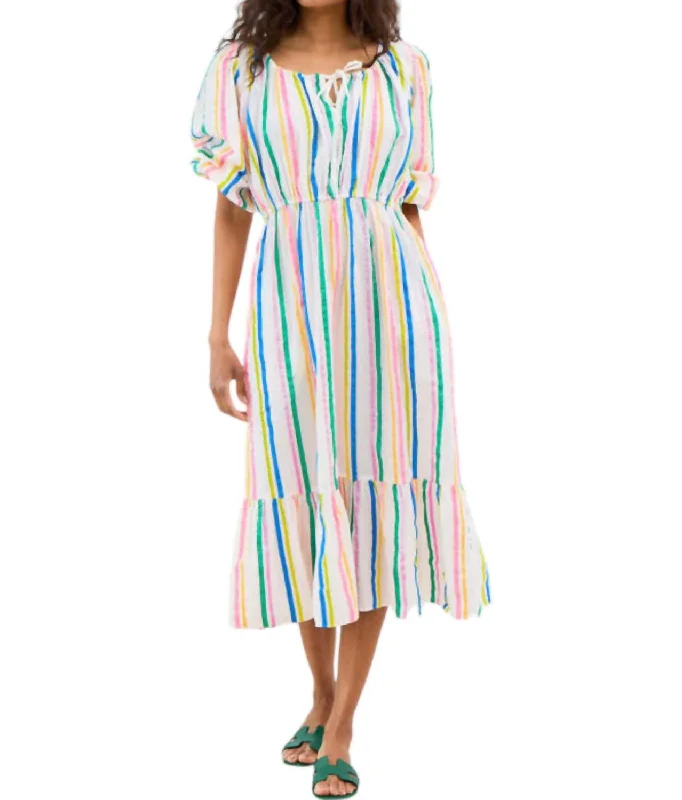 Harbor Stripe Dress In Multi Formal unclassified dresses