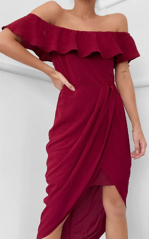 Melanie Dress - Wine Anniversary unclassified dresses