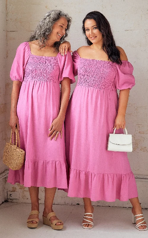 Nevada Dress - Pink Soft fabric unclassified dresses