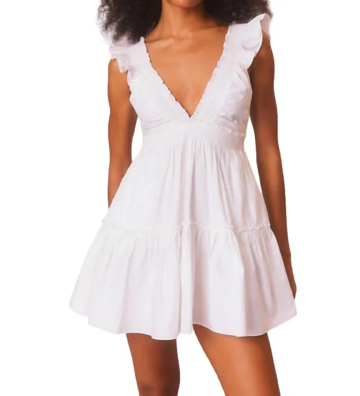 Poplar Dress In White Trendy unclassified dresses