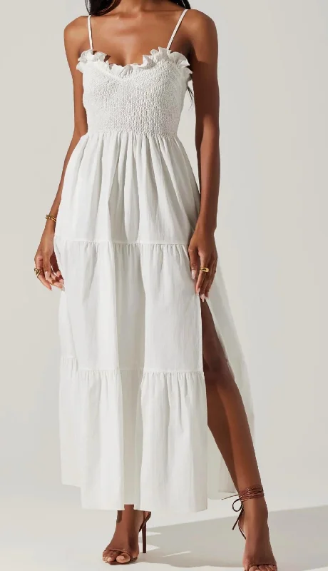 Seraphine Dress In White Earthy tone unclassified dresses