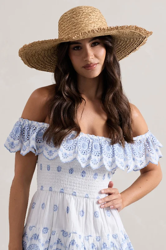 Solara | Beige Straw Sun Hat Vacation unclassified dresses