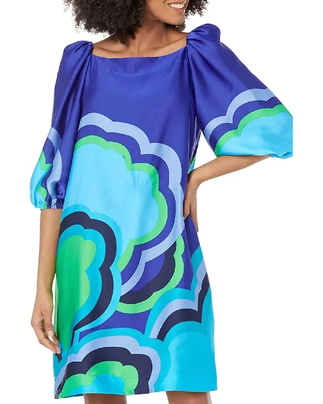 Symphony Dress In Pacific Blue Multi Elegant evening unclassified dresses