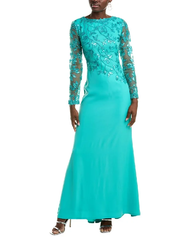 Tadashi Shoji Gown Denim unclassified dresses