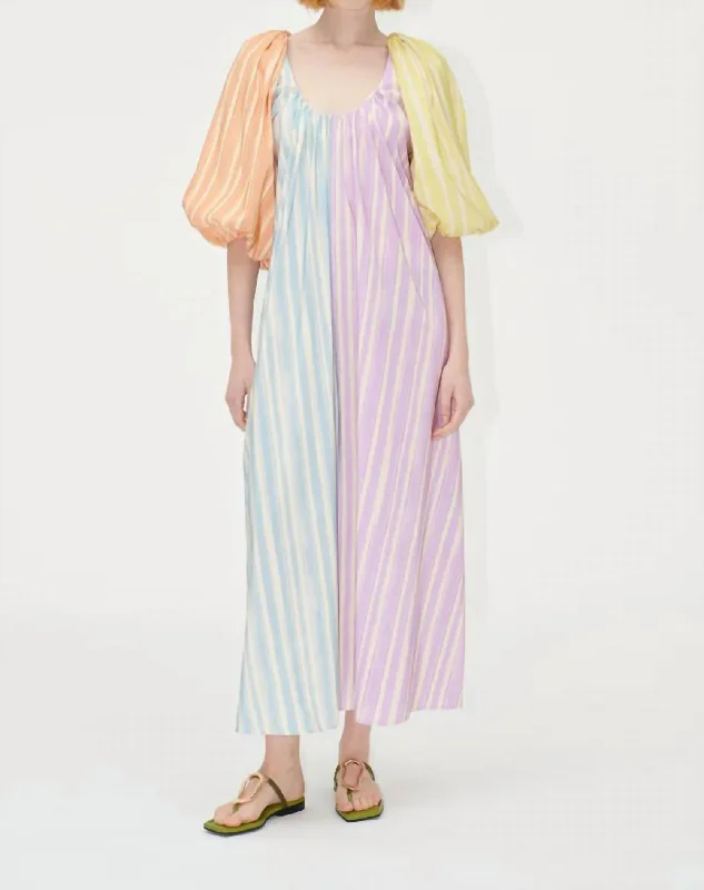 Terry Dress In Summerstripes Sleeveless unclassified dresses