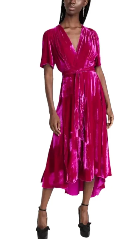 Wagner Dress In Magenta Designer unclassified dresses